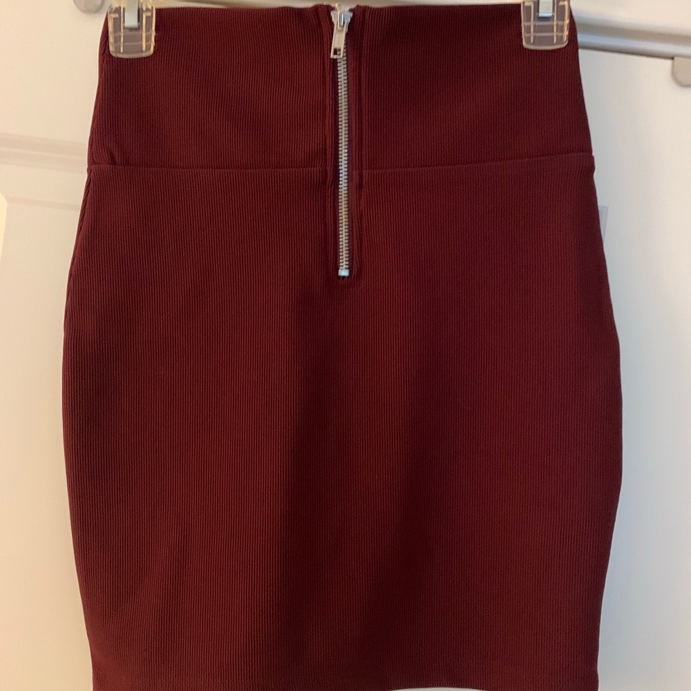 Garnet pencil skirt